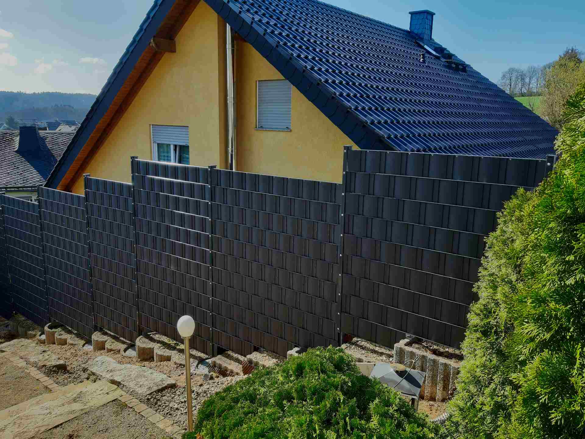 Zaunidee Sichtschutz